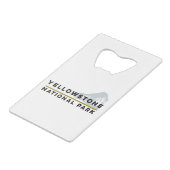 イエローストーン国立公園 クレジットカード栓抜き (裏面アングル)