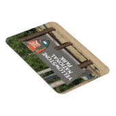 イエローストーン国立公園、サイン、ワイオミング、アメリカ。 マグネット (右側)