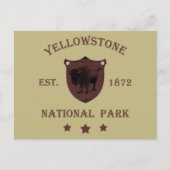 イエローストーン国立公園 シーズンポストカード (正面)