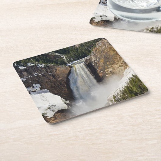 イエローストーン国立公園 スクエアペーパーコースター (アングル)