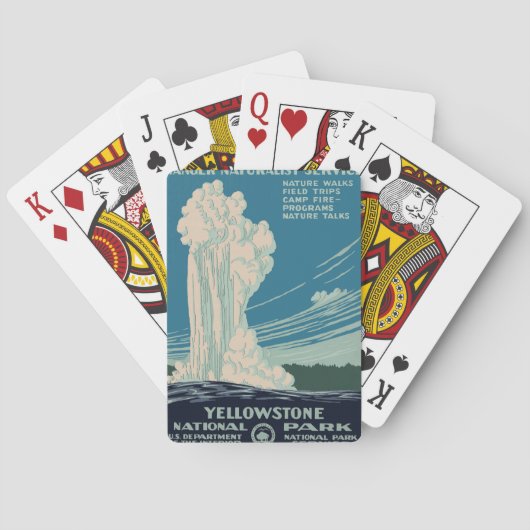 イエローストーン国立公園 トランプ (裏面)