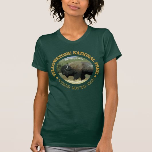 イエローストーン国立公園（ビソン） Tシャツ (正面)
