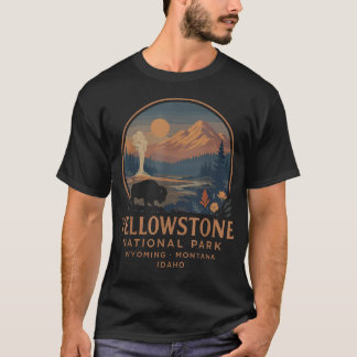 イエローストーン国立公園 ビンテージ バイソン Tシャツ