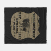 イエローストーン国立公園 フリースブランケット (正面(横))