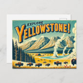 イエローストーン国立公園 ポストカード (正面/裏面)
