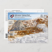 イエローストーン国立公園 – ミネルヴァテラス ポストカード (正面/裏面)