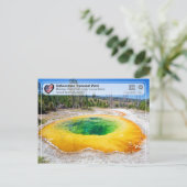 イエローストーン国立公園 – モーニンググローリープール ポストカード (スタンド正面)