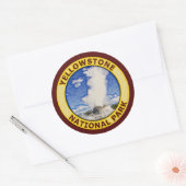 イエローストーン国立公園 ラウンドシール (封筒)