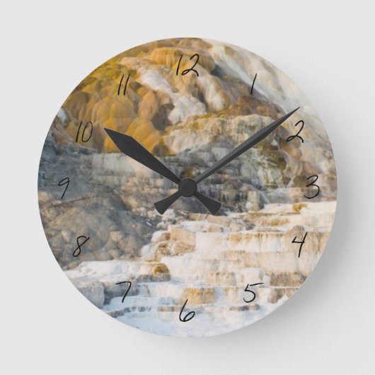 イエローストーン国立公園 ラウンド壁時計 (正面)