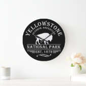 イエローストーン国立公園 ラージ壁時計 (ホーム)