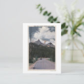 イエローストーン国立公園、ワイオミング州 - インデックス・ピークとパイロット・ピーク、クック ポストカード (スタンド正面)