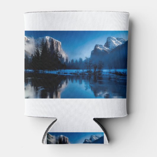 イエローストーン国立公園（冬） 缶クーラー (正面)