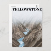 イエローストーン国立公園、統一された州 ポストカード (正面/裏面)