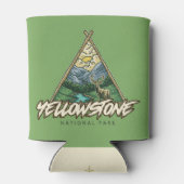イエローストーン国立公園 缶クーラー (裏面)
