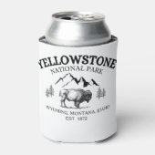 イエローストーン国立公園 缶クーラー (缶正面)