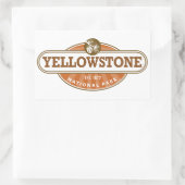 イエローストーン国立公園 長方形シール (バッグ)