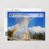 イエローストーン国立公園 – Lone Star Geyser ポストカード (正面/裏面)