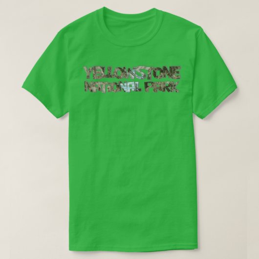 イエローストーン国立公園 Tシャツ (デザイン正面)