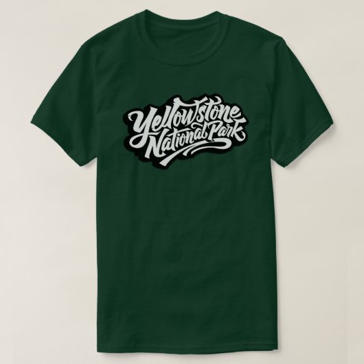 イエローストーン国立公園 Tシャツ (デザイン正面)