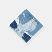 イエローストーン国立公結婚園 スタンダードカクテルナプキン (角)