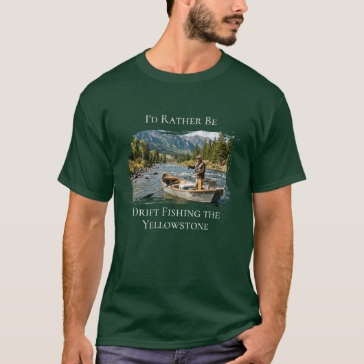 イエローストーン川の釣り Tシャツ (正面)