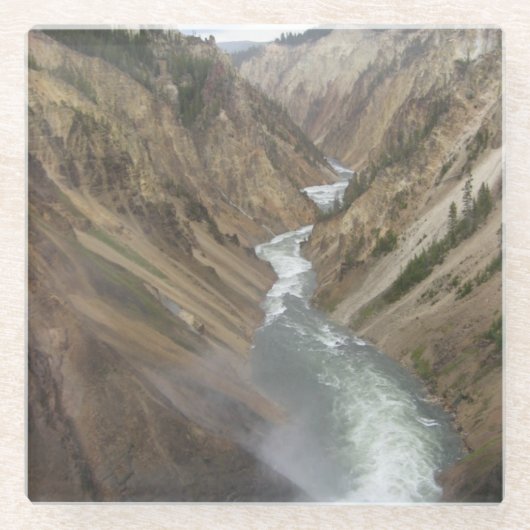 イエローストーン川 ガラスコースター (正面)
