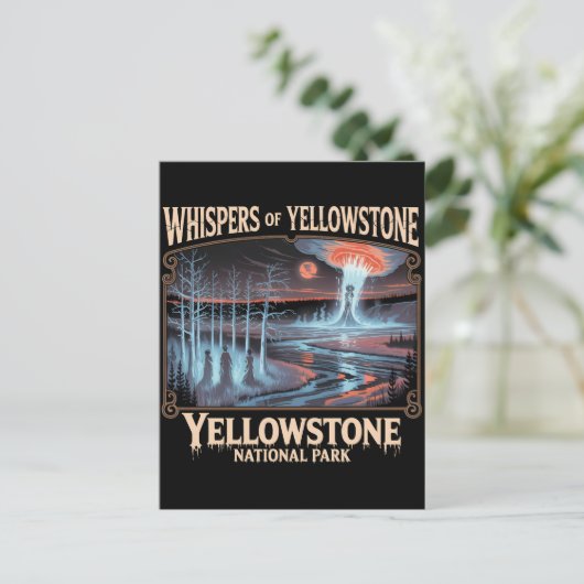 イエローストーン幽霊のよく出る国立公園ゴシック美術 シーズンポストカード (スタンド正面)
