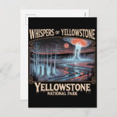 イエローストーン幽霊のよく出る国立公園ゴシック美術 シーズンポストカード (正面/裏面)