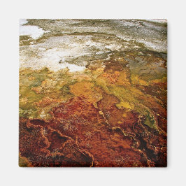 イエローストーン数々のの着色鉱床 マグネット