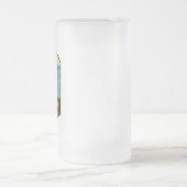 イエローストーン湖イエローストーン国立公園 フロストグラスビールジョッキ (中央)