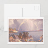 イエローストーン湖ヴィンテージプランリトグラフ ポストカード (正面/裏面)