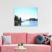 イエローストーン湖西サムカラー16x20 キャンバスプリント (インサイチュ (リビング))