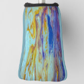 イエローストーン溶岩プール渦巻きパター ゴルフヘッドカバー (回転90)