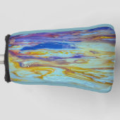 イエローストーン溶岩プール渦巻きパター ゴルフヘッドカバー (正面)