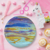 イエローストーン溶岩プール渦 ペーパープレート (パーティー)