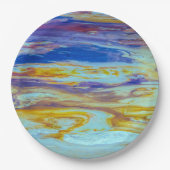 イエローストーン溶岩プール渦 ペーパープレート (正面)