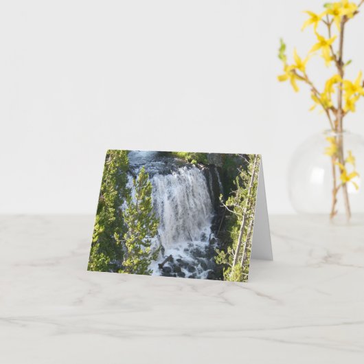 イエローストーン滝 カード (黄色い花)