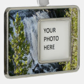 イエローストーン滝 シルバープレートフレームオーナメント (右)