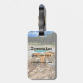 イエローストーン熱プール ラゲッジタグ (裏面縦)