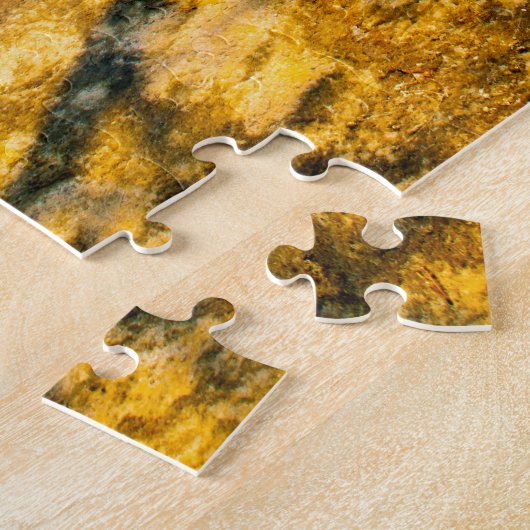 イエローストーン産のアカマツ ジグソーパズル (側面)