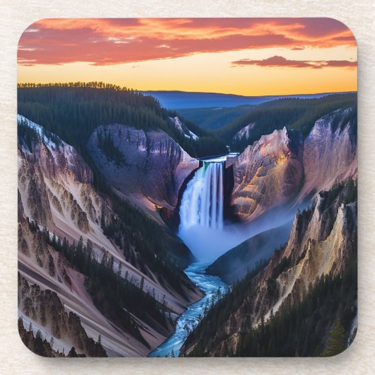 イエローストーン秋コースターセット コースター (正面)