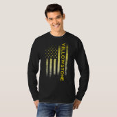 イエローストーン米国国旗 Tシャツ (正面フル)