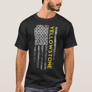 イエローストーン米国国旗 Tシャツ