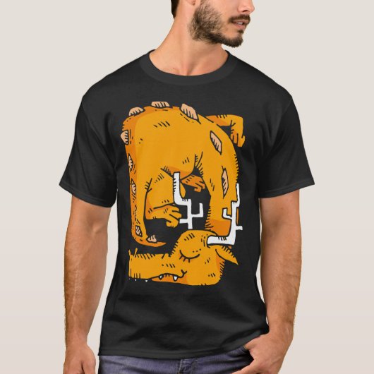 イエローストーン米国立公園の熊の精神の自然 Tシャツ (正面)