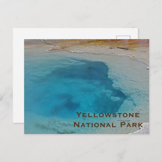 イエローストーン素晴らしブループール写真国立公園 ポストカード (正面/裏面)