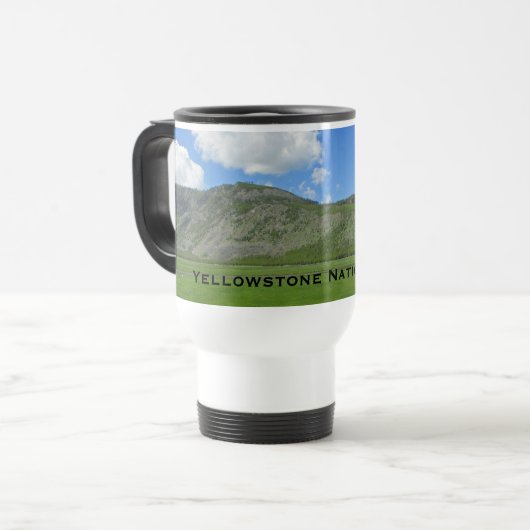 イエローストーン自然景観写真国立公園 トラベルマグ (正面左)