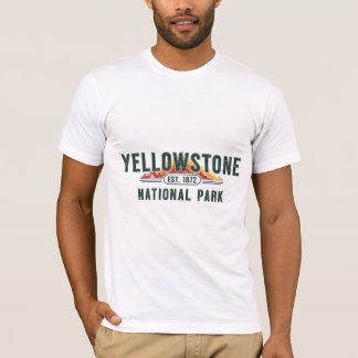 イエローストーン設立1872年 オールド・フェイスフル ヴィンテージパーク Tシャツ