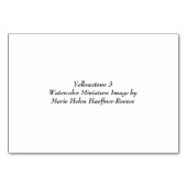 イエローストーン3ミニチュア水彩画像（MHHR社） テーブルナンバー (裏面)