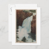 イエローストーン、イエローストーン川滝 ポストカード (正面/裏面)
