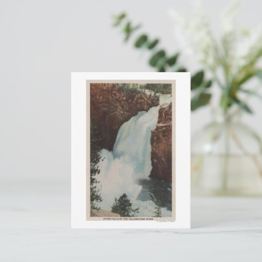 イエローストーン、イエローストーン川滝 ポストカード (スタンド正面)